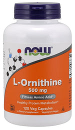 L-Ornithine, 500mg - 120 vcaps - NOW Foods