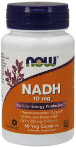 NADH, 10mg - 60 vcaps - NOW Foods