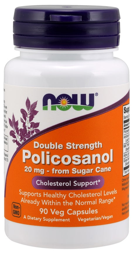 Policosanol, 20mg - 90 vcaps - NOW Foods