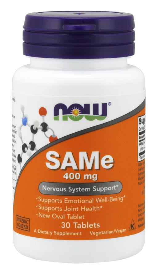 SAMe, 400mg - 30 tablets - NOW Foods