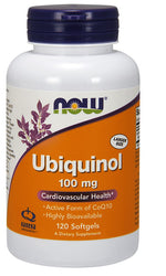 Ubiquinol, 100mg - 120 softgels - NOW Foods