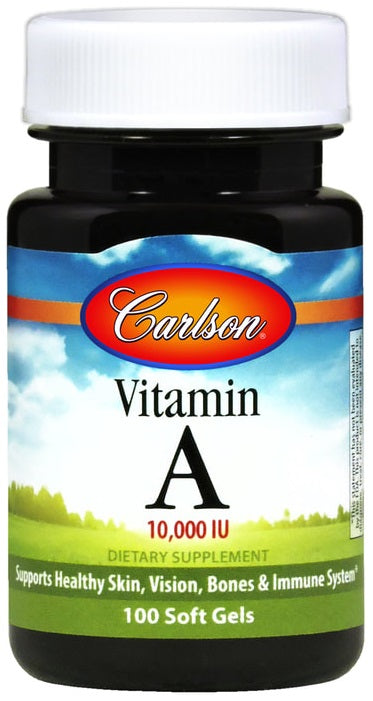 Vitamin A, 10 000 IU - 250 softgels - Carlson Labs