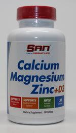 Calcium Magnesium Zinc + D3 - 90 tablets - SAN
