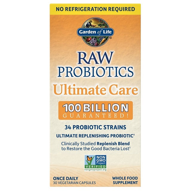 Raw Probiotics Ultimate Care - 30 vcaps - Garden of Life