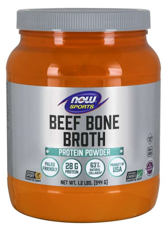 Bone Broth, Beef Powder - 544 grams - NOW Foods