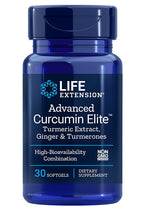 Advanced Curcumin Elite Turmeric Extract, Ginger & Turmerones - 30 softgels - Life Extension