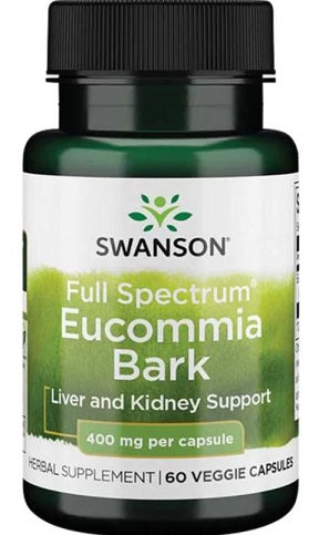 Full Spectrum Eucommia Bark, 400mg - 60 vcaps - Swanson