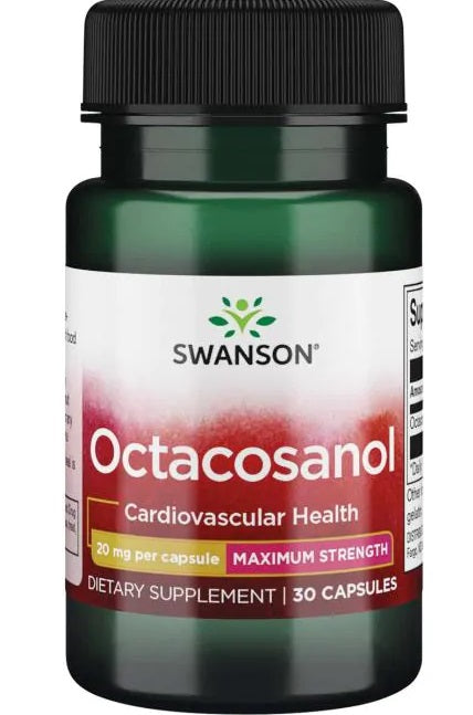 Octacosanol, Maximum-Strength 20mg - 30 caps - Swanson