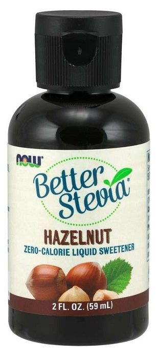 Better Stevia Liquid, Hazelnut - 59 ml. - NOW Foods