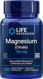 Magnesium (Citrate), 100mg - 100 vcaps - Life Extension