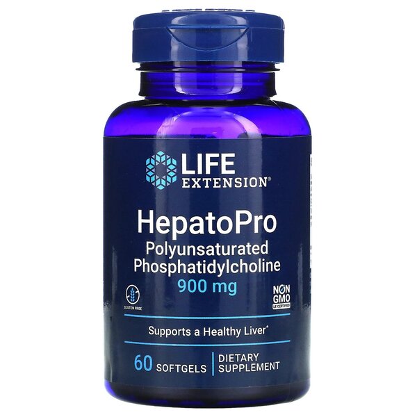 HepatoPro Polyunsaturated Phosphatidylcholine, 900mg - 60 softgels - Life Extension