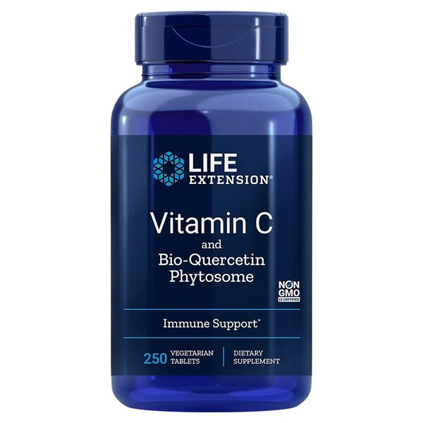 Vitamin C and Quercetin Phytosome - 250 vegetarian tabs - Life Extension