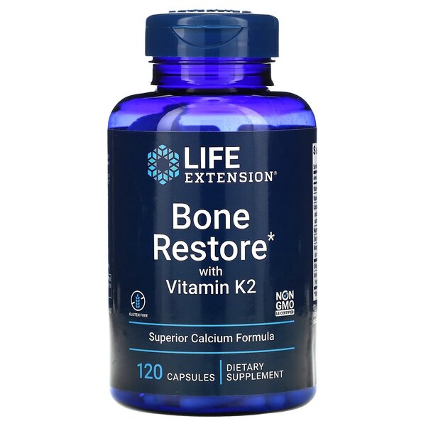 Bone Restore with Vitamin K2 - 120 caps - Life Extension