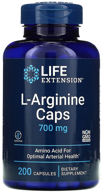 L-Arginine Caps, 700mg - 200 caps - Life Extension