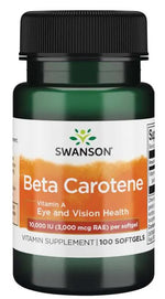 Beta-Carotene (Vitamin A), 10 000 IU - 100 softgels - Swanson