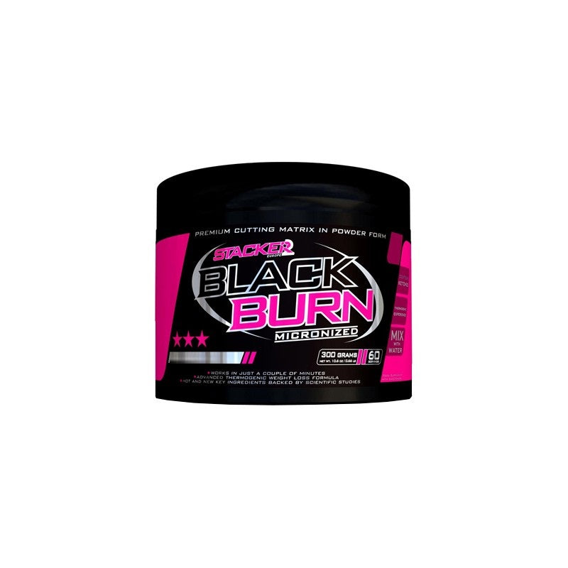Black Burn Micronized, Lemon - 300 grams - Stacker2 Europe