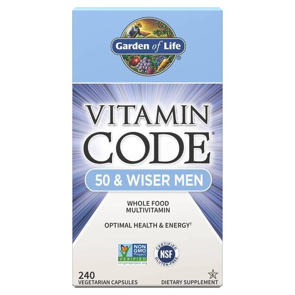 Vitamin Code 50 & Wiser Men - 240 vcaps - Garden of Life