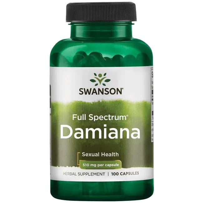 Damiana, 510mg - 100 caps - Swanson