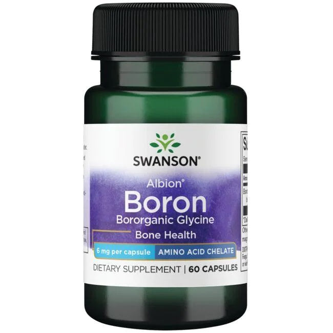 Albion Boron Glycine, 6mg - 60 caps - Swanson