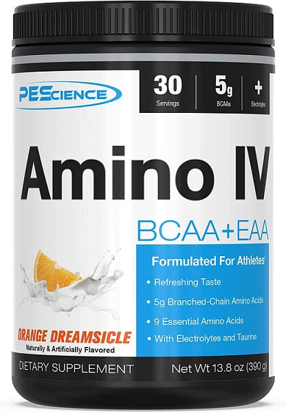 Amino IV, Orange Dreamsicle - 390 grams - PEScience