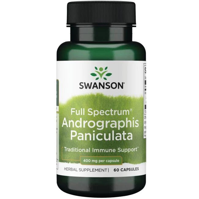 Full Spectrum Andrographis Paniculata, 400mg - 60 caps - Swanson