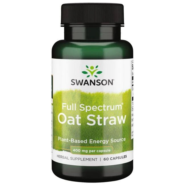 Full Spectrum Oat Straw, 400mg - 60 caps - Swanson