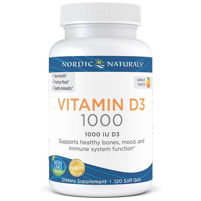 Vitamin D3, 1000 IU Orange - 120 softgels - Nordic Naturals