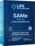 SAMe S-Adenosyl-Methionine, 400mg - 60 enteric coated tabs - Life Extension