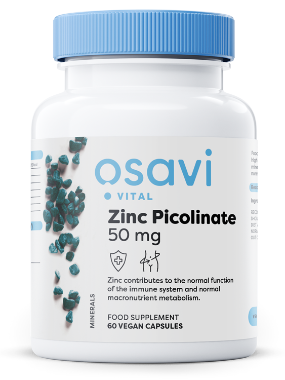 Zinc Picolinate, 50mg - 60 vegan caps - Osavi