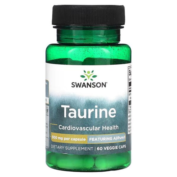 Taurine, 500mg - 60 vcaps - Swanson