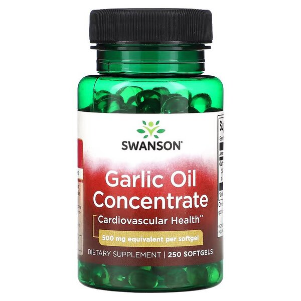 Garlic Oil Concentrate, 500mg - 250 softgels - Swanson