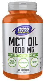 MCT Oil, 1000mg - 150 softgels - NOW Foods