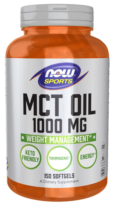MCT Oil, 1000mg - 150 softgels - NOW Foods