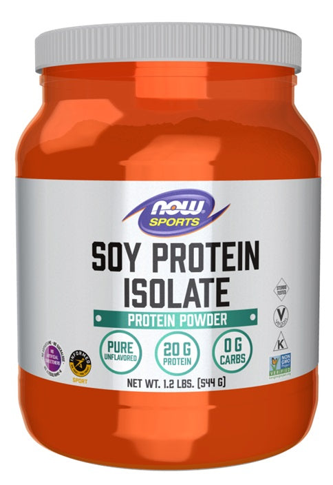 Soy Protein Isolate, Unflavored - 544 grams - NOW Foods