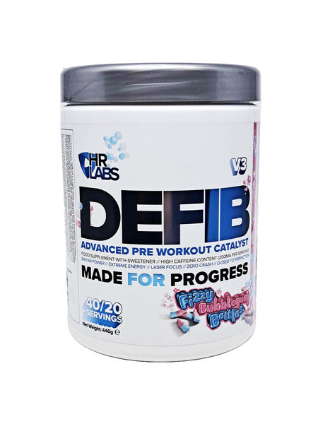 Defib Advanced Pre Workout Catalyst, Fizzy Bubblegum Bottles - 440 grams - HR Labs