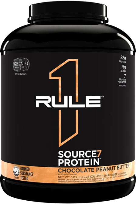 Source7 Protein, Chocolate Peanut Butter Gelato - 2280 grams - Rule One