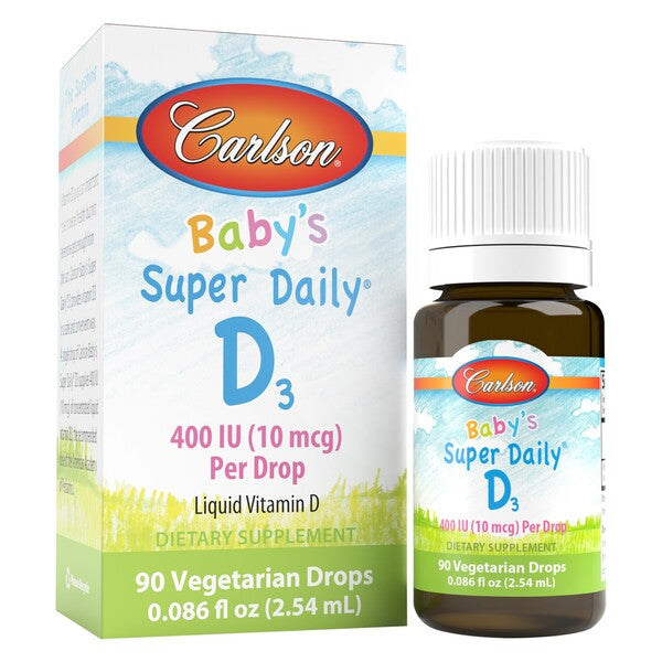 Baby's Super Daily D3, 400 IU - 2.54 ml. - Carlson Labs