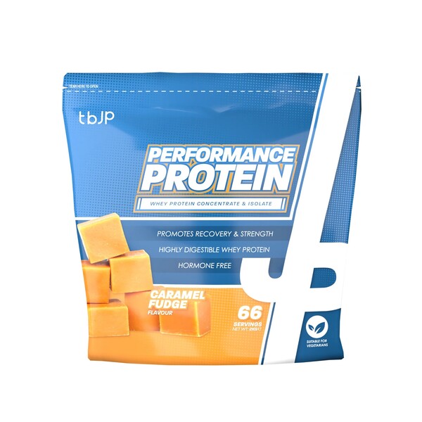 Performance Protein, Caramel Fudge - 2000 grams - Trained by JP