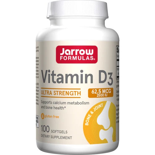 Vitamin D3, 2500 IU - 100 softgels - Jarrow Formulas