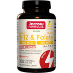 Methyl B-12 & Methyl Folate, Lemon - 100 chewable tabs - Jarrow Formulas