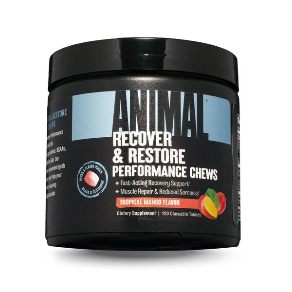 Recover & Restore Performance Chews, Tropical Mango - 120 chewable tabs - Animal