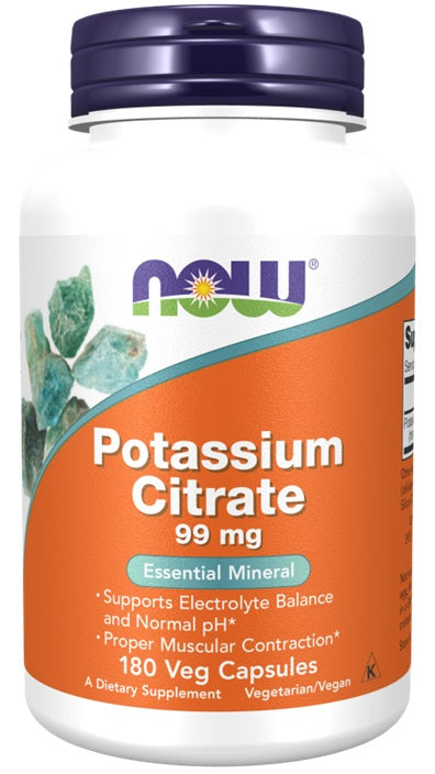 Potassium Citrate, 99mg - 180 vcaps - NOW Foods