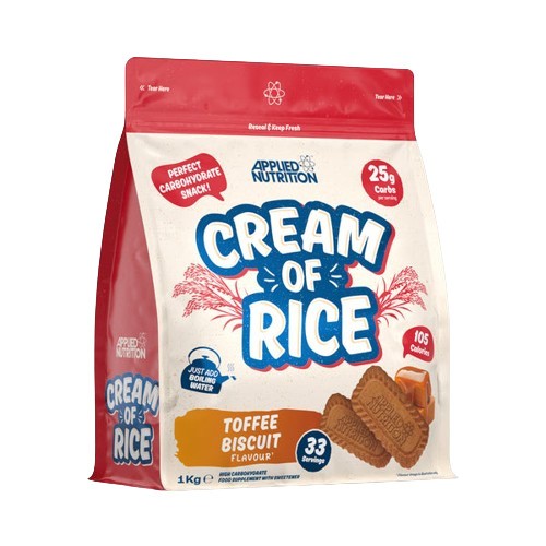 Cream of Rice, Toffee Biscuit - 1000 grams - Applied Nutrition
