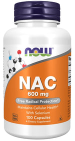 NAC with Selenium, 600mg - 100 caps - NOW Foods