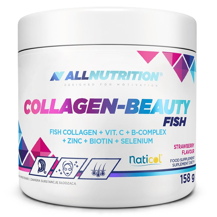Collagen-Beauty Fish, Strawberry - 158 grams - Allnutrition