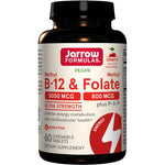 Methyl B-12 & Methyl Folate, Cherry - 60 chewable tabs - Jarrow Formulas