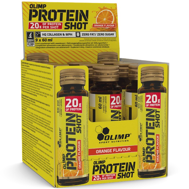 Protein Shot, Orange (EAN 5901330090905) - 9 x 60 ml. - Olimp Nutrition