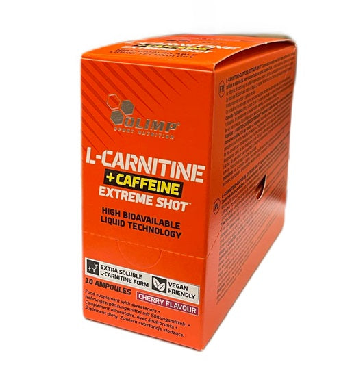 L-Carnitine + Caffeine Extreme Shot, Cherry - 10 x 25 ml. - Olimp Nutrition