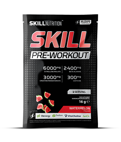 Skill Pre-Workout, Watermelon - 16 grams (1 serving) - Skill Nutrition