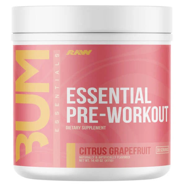 CBUM Essential Pre-Workout, Citrus Grapefruit - 411 grams - Raw Nutrition